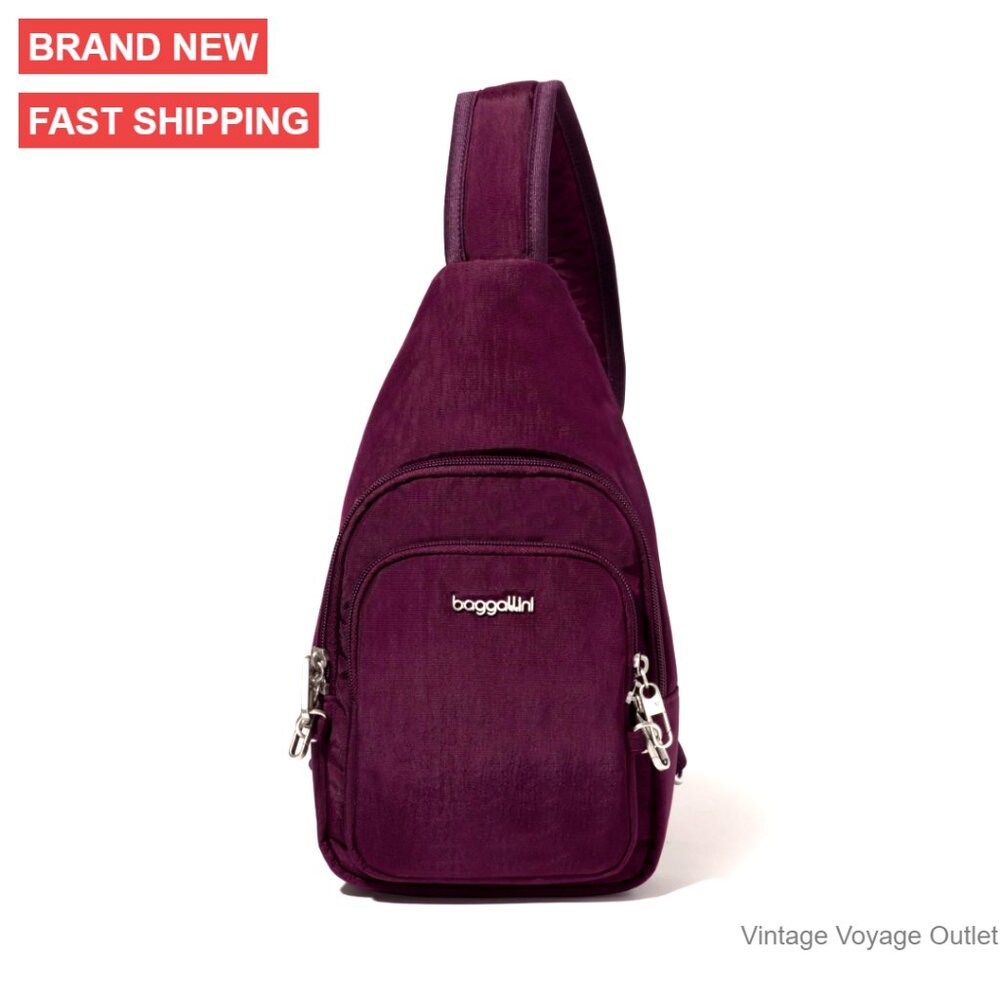 Anti-Theft Crossbody Sling Bag With Rfid Locking Zippers Water-Resistant